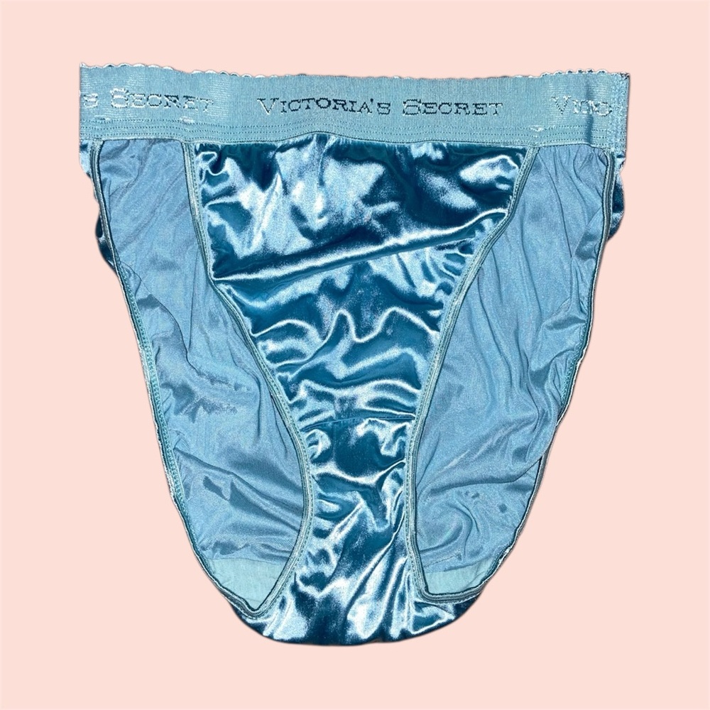 Vintage Blue Satin Panty